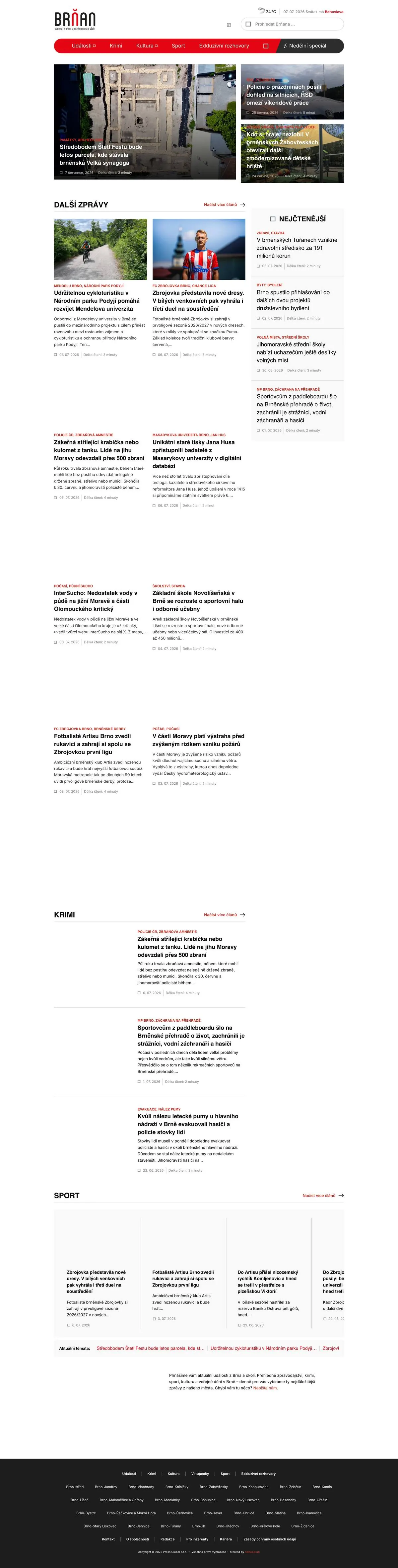 brnan.cz — celostránkový náhled webu